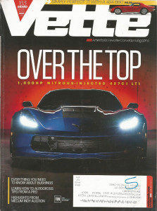 VETTE 2015 NOV - HOT 71 454, 1000hp LT1, COOL 62, C3 POWER STEERING